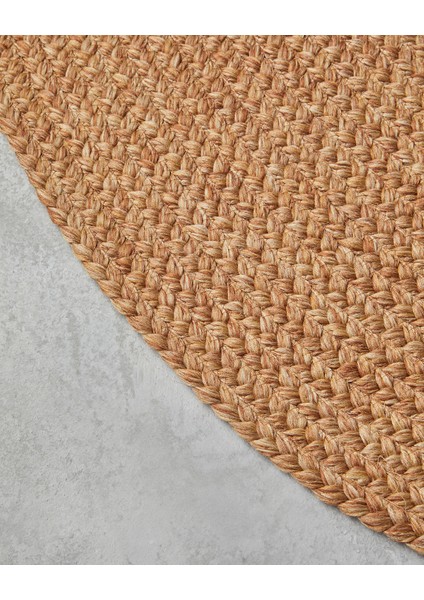 Juliet Yuvarlak Dekoratif Jüt Kilim 120 cm Natural modelleri