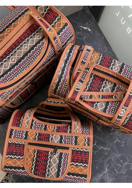 3’lü Piknik ve Deniz Çanta Seti, Kahverengi, Şık ve Hafif Tasarım, Orta Boy fiyatları