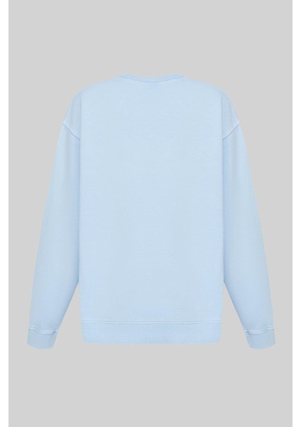Kadın Marka Logolu Sweatshirt Mor