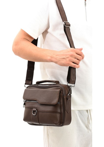 Hakiki deri uzun askılı çapraz ve el çantası, kahverengi, şık ve dayanıklı tasarım fiyatları