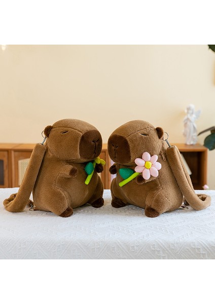Capybara Sırt Çantası Peluş Oyuncaklar Çirkin Sevimli Oyuncak Tatil Hediyesi (Yurt Dışından) modelleri