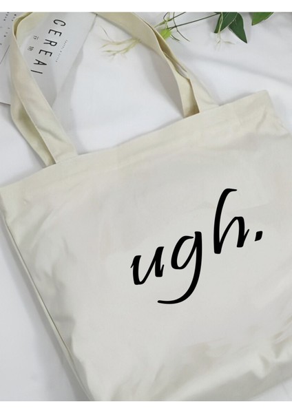 Krem Kanvas Tote Çanta, Şık ve Kullanışlı Bez Tarzı, Pamuk Polyester Malzeme modelleri