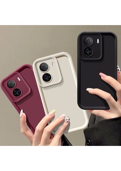 Xiaomi Poco X7 Pro Kılıf Lansman Silikon Yumuşak Renkli Kamera Korumalı Çıkıntılı Kalın Kenarlı Coffe