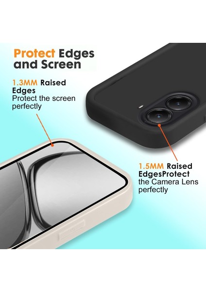 Xiaomi Poco X7 Pro Kılıf Lansman Silikon Yumuşak Renkli Kamera Korumalı Çıkıntılı Kalın Kenarlı Coffe