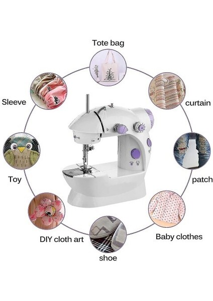 Mini Ev Dikiş Makinesi Pedallı Sewing Machine