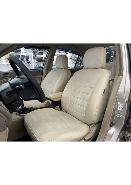 Honda Civic Araca Özel Oto Koltuk Kılıfı - Taytüyü ve Deri
