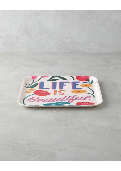 Rosy Life Melamin 2'li Tepsi 33-24 cm Renkli fiyatları