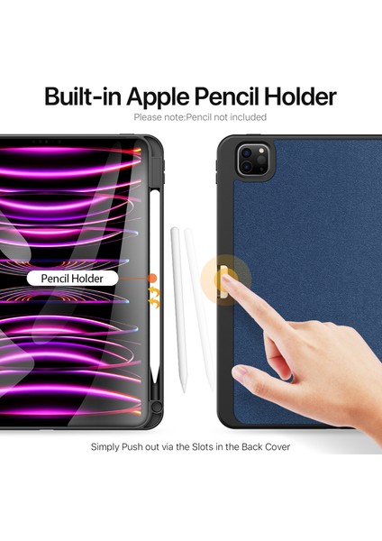 Domo'nun iPad Pro 11 2024 Için Pu Tablet Kılıfı (Yurt Dışından) modelleri