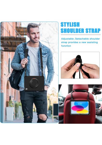 iPad 10. Nesil 10.9 2022 Için Silikon Hibrit Pc Kılıfı (Yurt Dışından) indirimleri