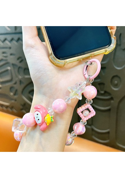 Yaratıcı Cute Doll Beaded Phone Chain Motor Keychain (Yurt Dışından) fiyatları