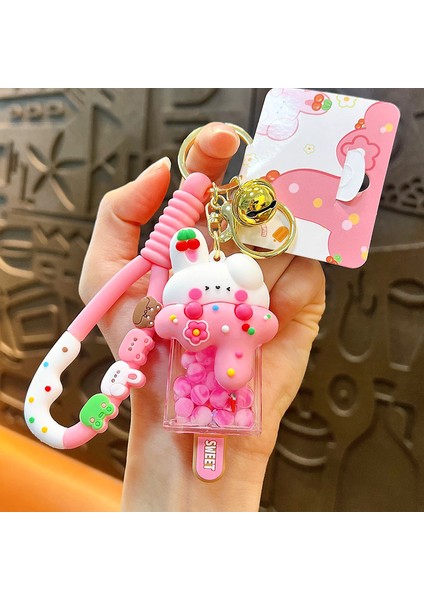 Küçük Tavşan Dondurma Keychain Sıcak Uçan Kuş Küçük Pendant Çantası Işleri (Yurt Dışından)