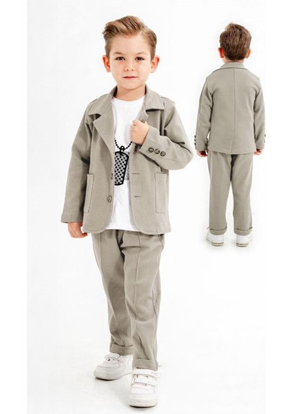 Çimalı Erkek Çocuk 3 lü takım - Gri