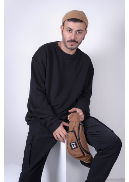 Kahverengi unisex şık ve kullanışlı omuz ve bel çantası, günlük tarzınıza uyum sağlar fiyatları