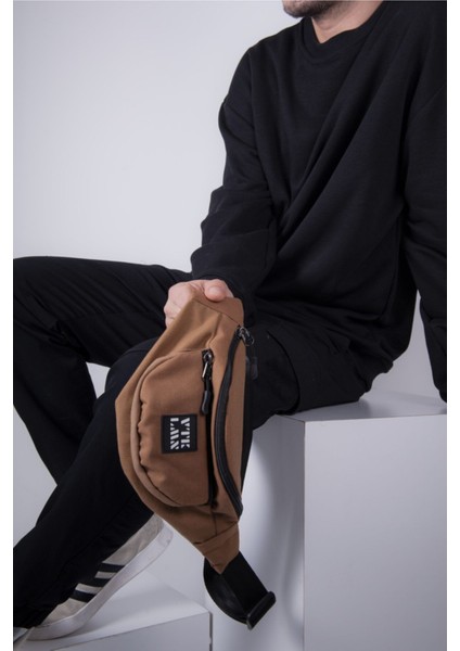 Kahverengi unisex şık ve kullanışlı omuz ve bel çantası, günlük tarzınıza uyum sağlar modelleri