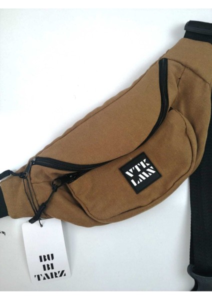 Kahverengi unisex şık ve kullanışlı omuz ve bel çantası, günlük tarzınıza uyum sağlar fırsatları