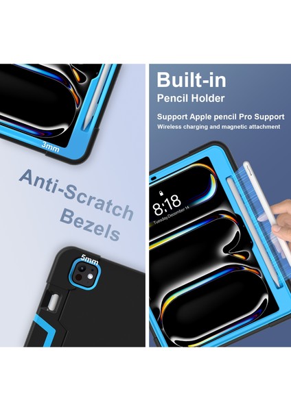 iPad Pro 11 2024 Için Silikon Akrilik Pc Tablet Kılıfı (Yurt Dışından) fırsatları