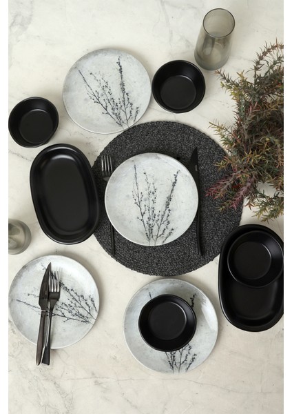 Black Little Flower Kahvaltı Takımı 10 Parça 4 Kişilik 20974 fiyatları
