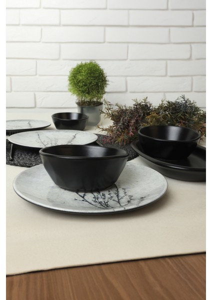 Black Little Flower Kahvaltı Takımı 10 Parça 4 Kişilik 20974