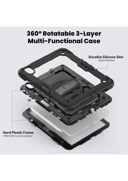 iPad Air 11 2024 Için Silikon Hibrit Pc Tablet Kılıfı (Yurt Dışından) fiyatları