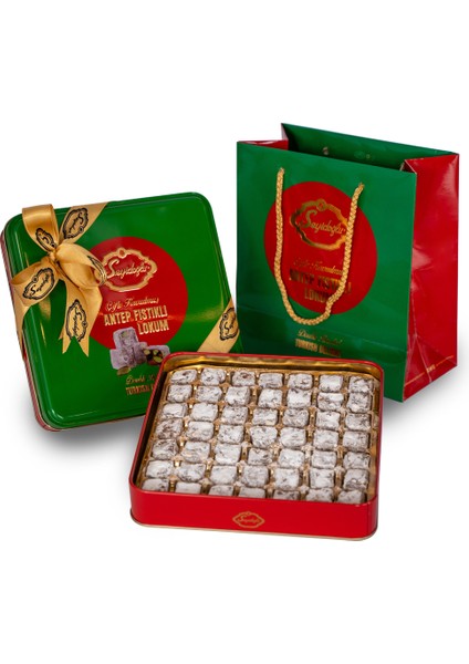 Çifte Kavrulmuş Antep Fıstıklı Lokum - 430GR (Özel Kutu)