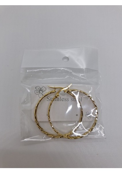 Çelik Halka Küpe 4 cm modelleri