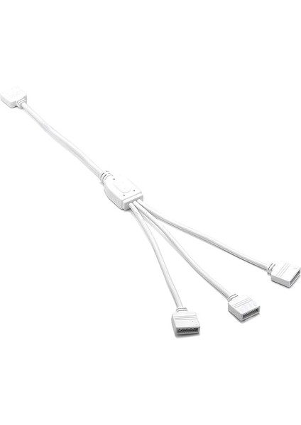 3 yollu beyaz RGB LED şerit Splitter bağlantı kablosu DC 5V-12V Y şekli uzatma kablosu çoklayacı çoğaltıcı konnektör