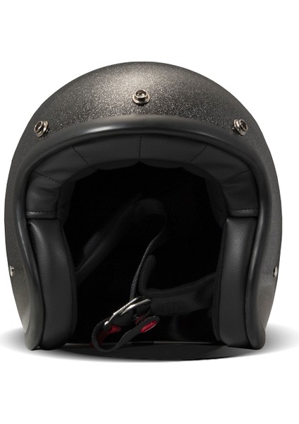 Jet Retro Glitter Black Açık Motosiklet Kaskı modelleri