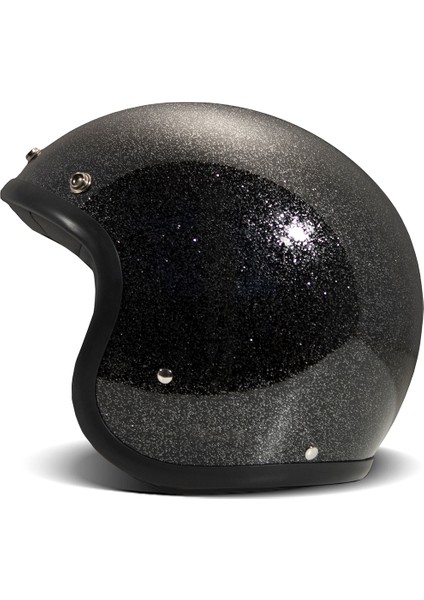 Jet Retro Glitter Black Açık Motosiklet Kaskı fırsatları