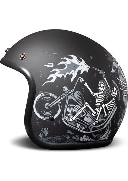 Jet Retro Ghost Rider Açık Motosiklet Kaskı modelleri