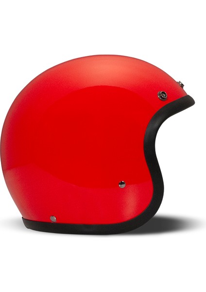 Jet Retro Red Açık Motosiklet Kaskı