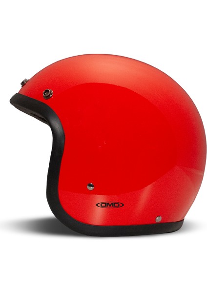 Jet Retro Red Açık Motosiklet Kaskı