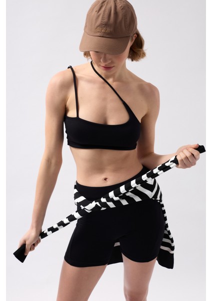 Çapraz Askı Siyah Bra