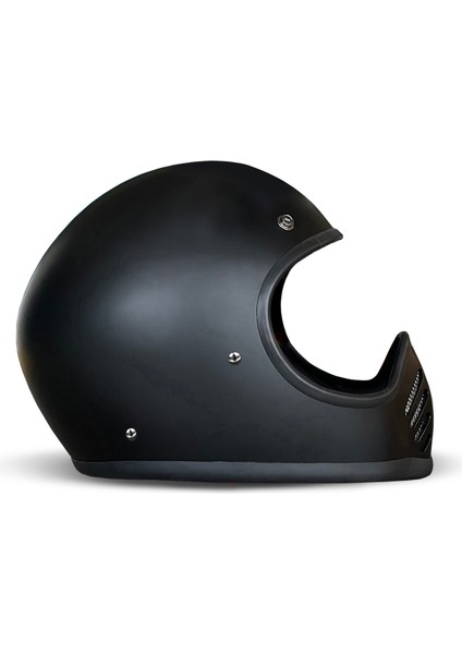 Fullface Seventyseven Matt Black Kapalı Motosiklet Kaskı