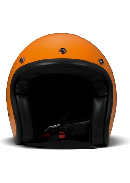 Jet Retro Orange Açık Motosiklet Kaskı