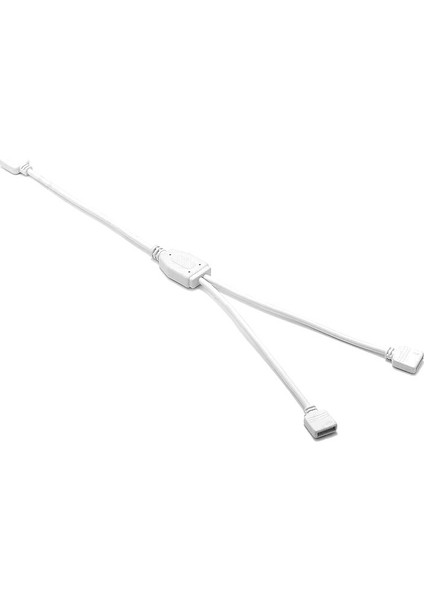 2 yollu beyaz RGB LED şerit Splitter bağlantı kablosu DC 5V-12V Y şekli uzatma kablosu çoklayacı çoğaltıcı konnektör