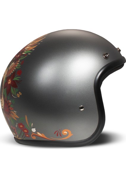 Jet Retro Skull Açık Motosiklet Kaskı