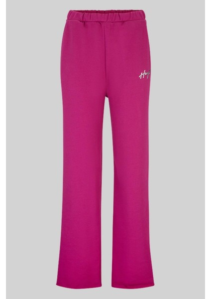 Kadın Bağcıklı Spor Pantolon Pembe
