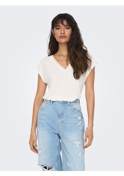 Onlfree Life S/s Modal Stitch Top Jrs Kadın T-Shirt 15285624