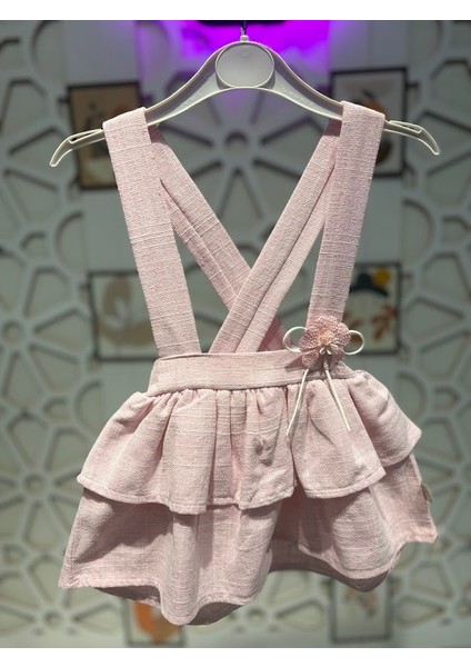 Kız Çocuk Gömlekli Bebe Yakalı Salopet Elbise indirimleri