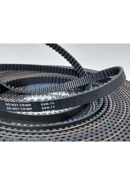 STD8M 15 mm Açık Uçlu Kauçuk Zaman Kayış
