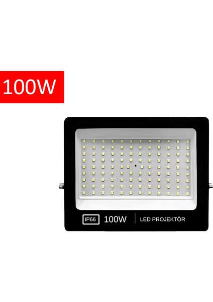 100W LED Projektör Beyaz Işık 6500K Slim LED Projektör