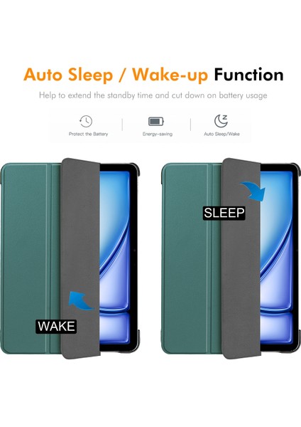 iPad Air 13 2024 Deri Standlı Kılıf (Yurt Dışından) fiyatları