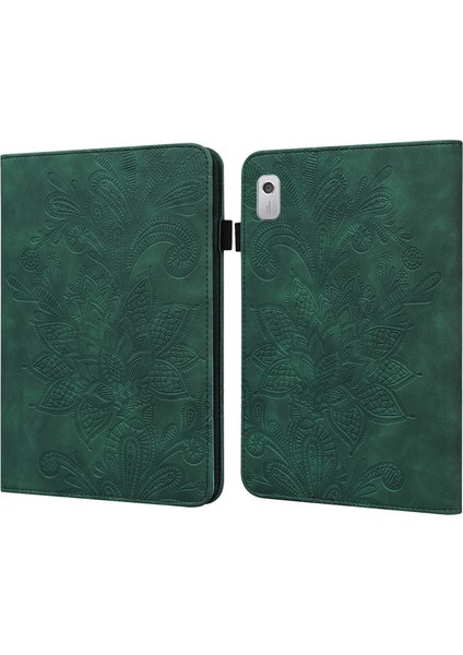 Lenovo Sekmesi Için Dantel Çiçek Pu Kılıfı M8 4. Nesil (Yurt Dışından)