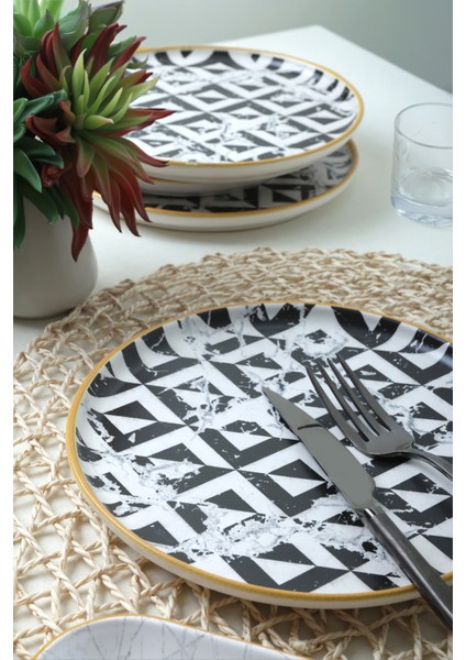 Trigon Marble Kahvaltı Takımı 18 Parça 6 Kişilik 18766-68-69