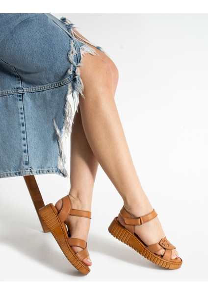 Pierre Cardin Judith Kadın Taba Sandalet