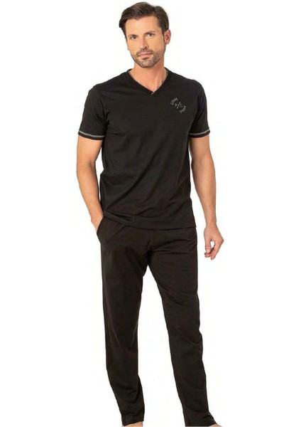 6083 Erkek V Yaka Pijama Takım