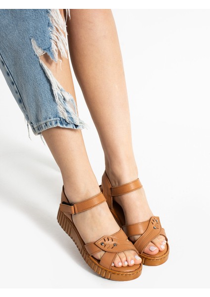 Pierre Cardin Judith Kadın Taba Sandalet