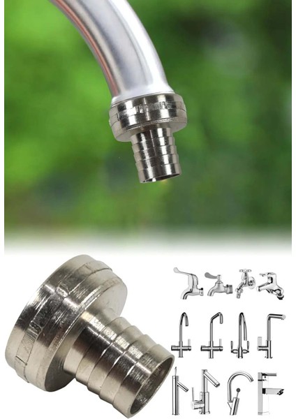 İç Mekan Batarya Musluk Hortum Bağlantı Aparatı Metal Dişi 1/2'' AE102