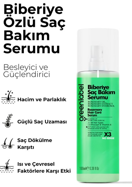 Biberiye Yaprağı Suyu ve Özü, Biotin, Kafein Ve Prokapil ile Zenginleştirilen Saç Bakım Serumu 100 ml fiyatları