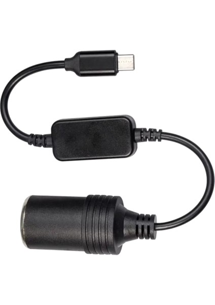 Powermaster PM-24759 Type-C 5 Volt To 12 Volt Çakmak Fiş Çevirici